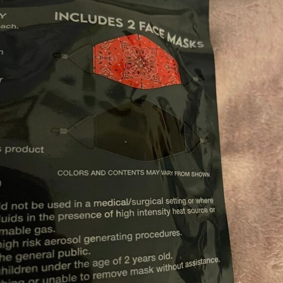 2 packages of Fashion Face Masks - Picture 3 of 4